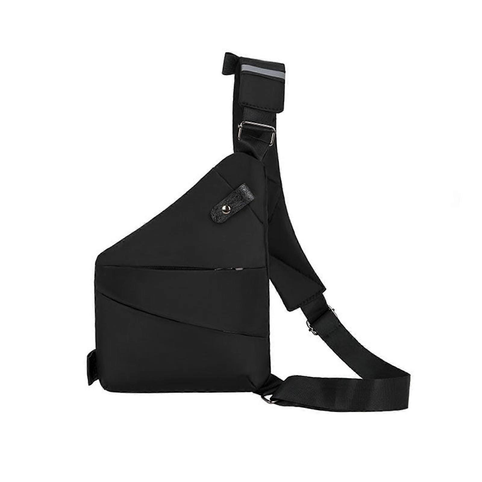 Cestujte bezpečně s černou taškou přes rameno proti krádeži