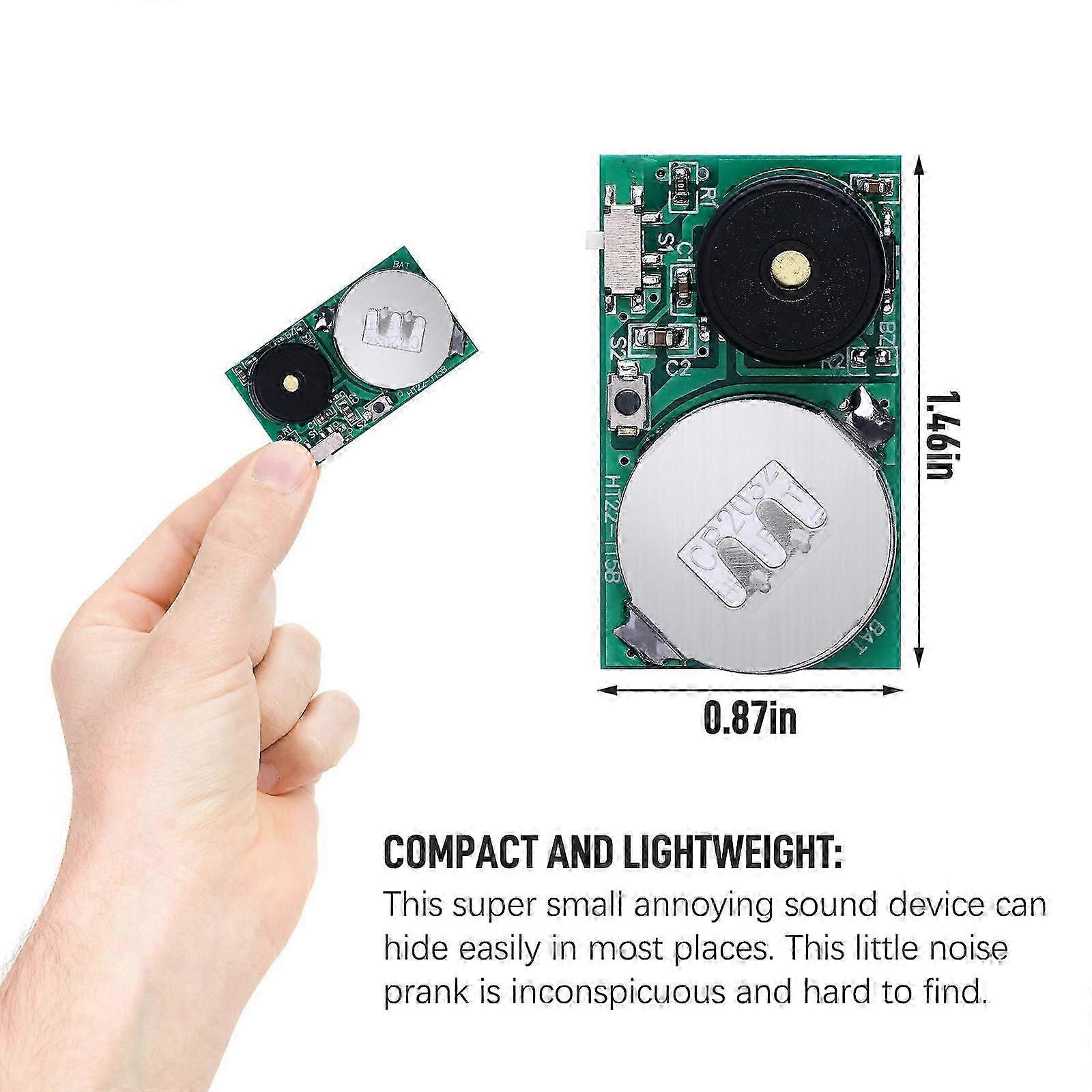 Prank Noise Machine Toy Buzzer Alloy Multicolor Round Double-sided Tape