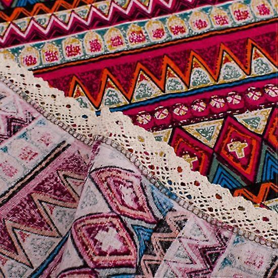 Bohemian Dining Soft Cotton Stripe Multi Sites Like Home Kitchen Banquet TableCloth