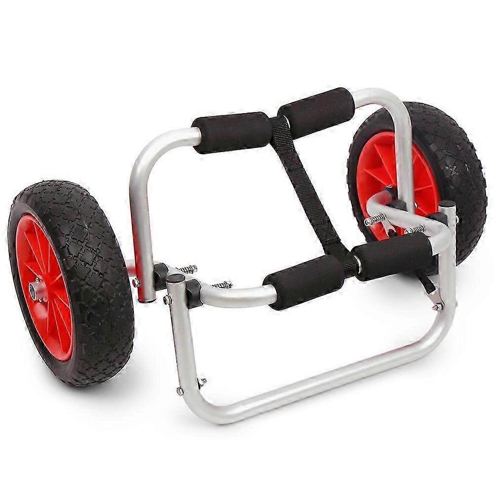 65kg Loading Capacity Foldable Kayak Trolley Energy-saving Two-wheeled Carrier Cart For Kayak Canoe Boat