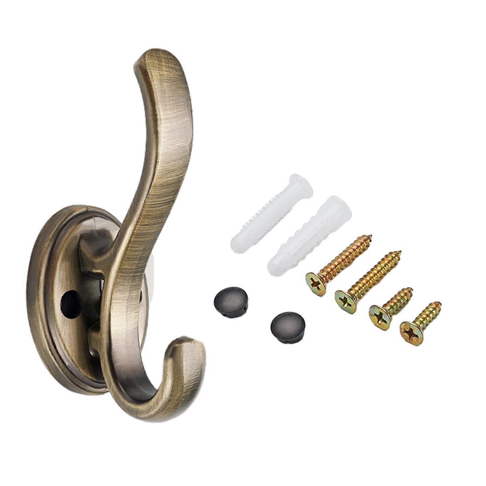 Pack of 4 Wall mounted Metal Coat Hooks Practical and Functional Storage Hooks Organizer Shelf for Front Door Entryway K