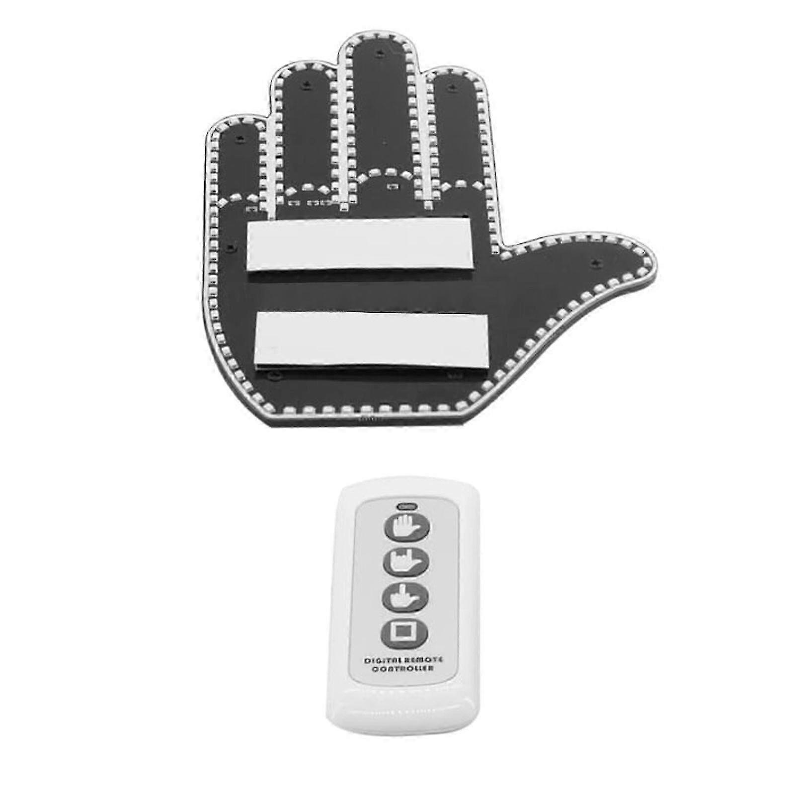 Vehicle - mounted gesture light, Hand - shaped design with LED lights, Comes with digital remote controller for easy operation