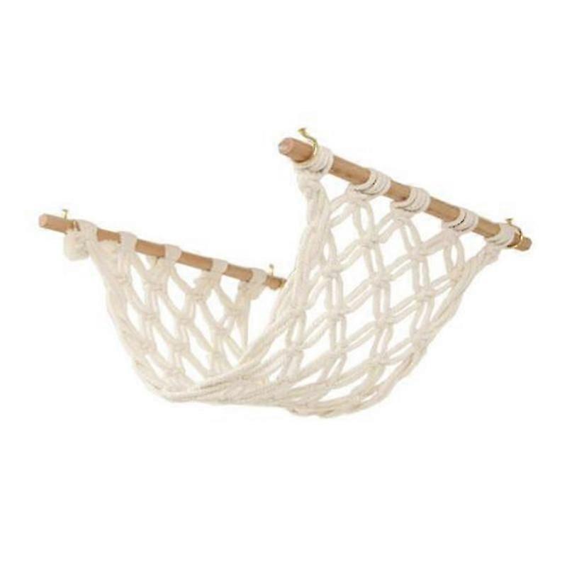 Macrame Fruit Hammock compatible with Kitchen Under Cabinet,Veggie Hammock Fruit Holder Net and Hook compatible with Hangin