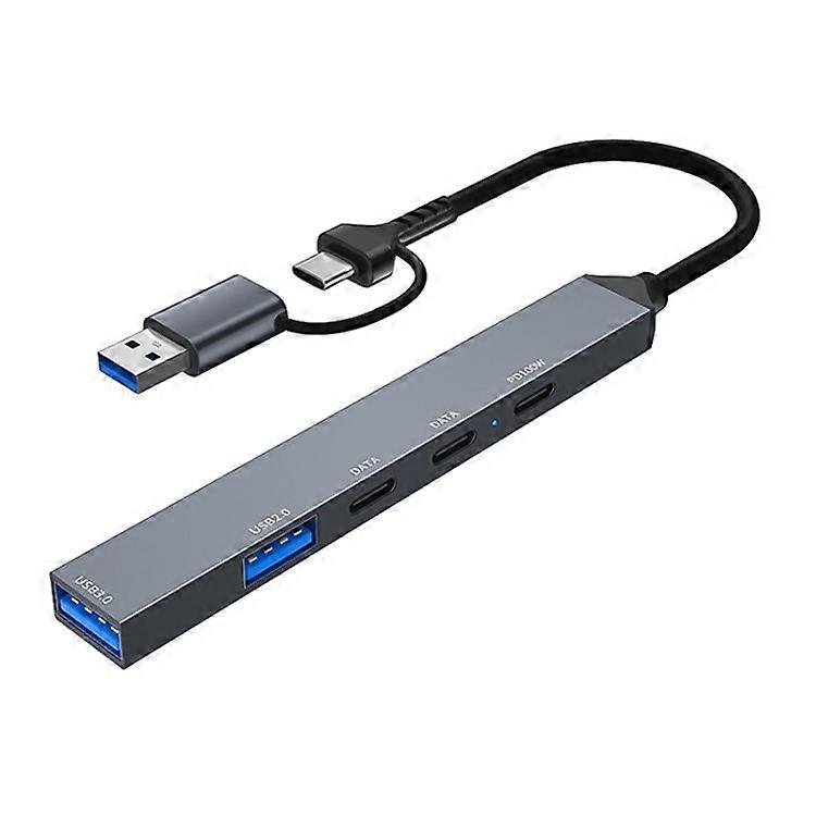 ADS-809D USB+Type-C Adapter Multi-Port Hub to USB Data Transfer + PD 100W Charging