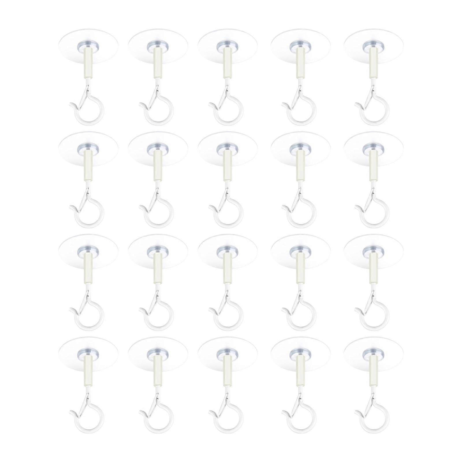 20Pcs Sticky Ceiling Hooks Sticky Hooks for Hanging Removable Practical Safety
