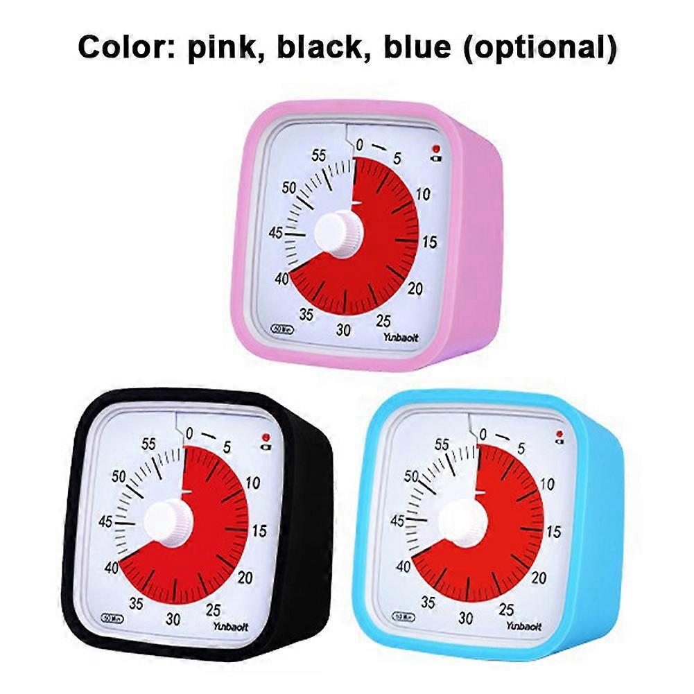Humanized Time Manager Students Learning Time Management Device Manual Visual Timer Alarm Clock Drop-proof Kitchen Timer