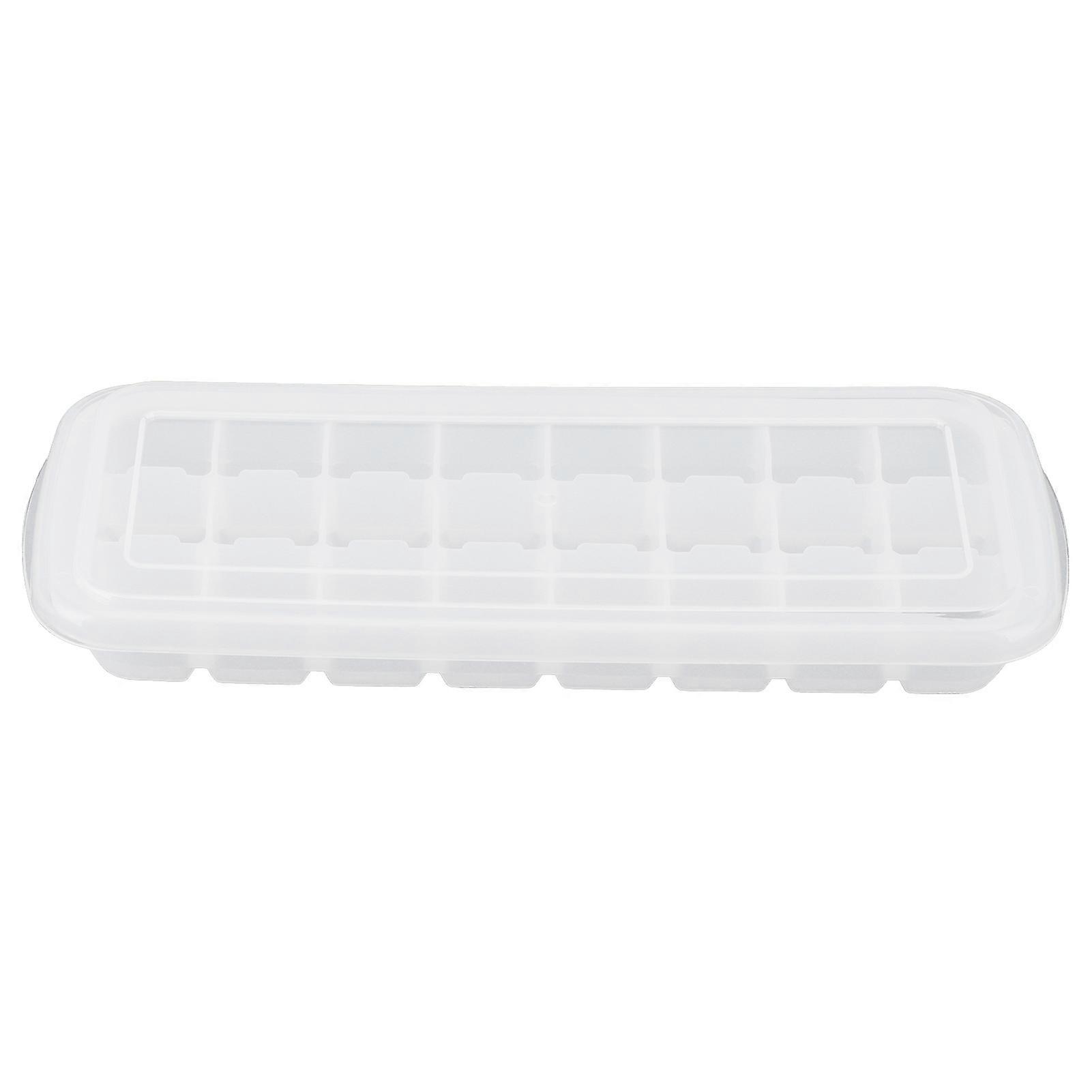 24-Grid Small Cubes Silicone Ice Tray With PP Lid Silicone Ice Mold For Home Kitchen