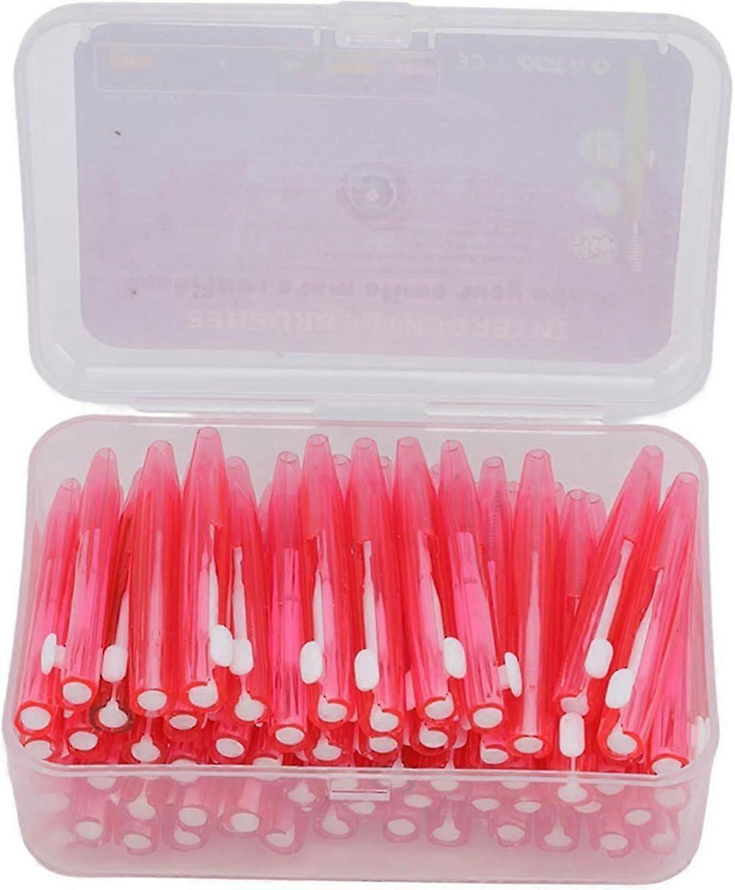 60PCS Interdental Brush Practical Slim Braces Cleaner with PP Handle for Adults