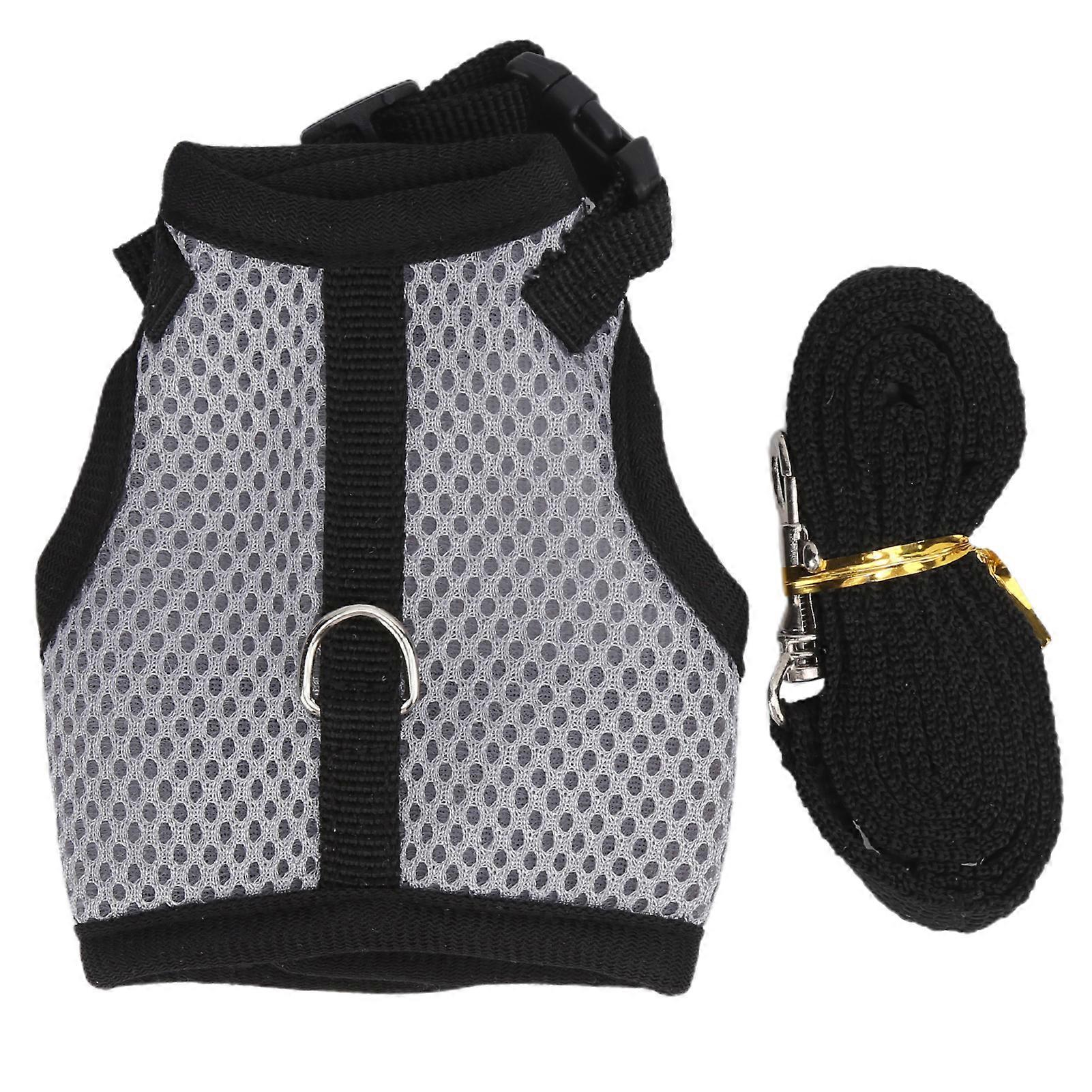 Small Pet Harness for Guinea Pig - Breathable Mesh Traction Chest and Back Fit, Adjustable Size, Lightweight Design