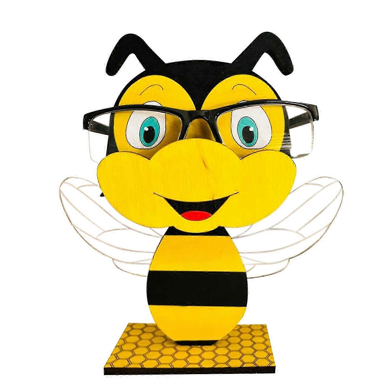 جديد لطيف لطيف الحيوان نظارات تخزين الرف، خشبية مجسمة ديكور المنزل