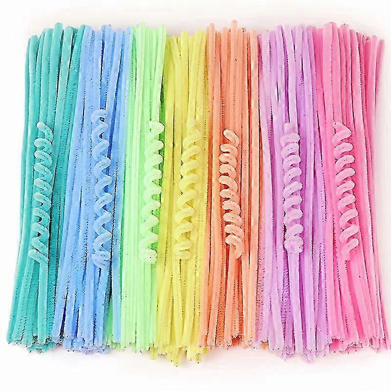 100Pcs Pipe Cleaners 30cm/12 inch Chenille Stems for DIY Art Crafts