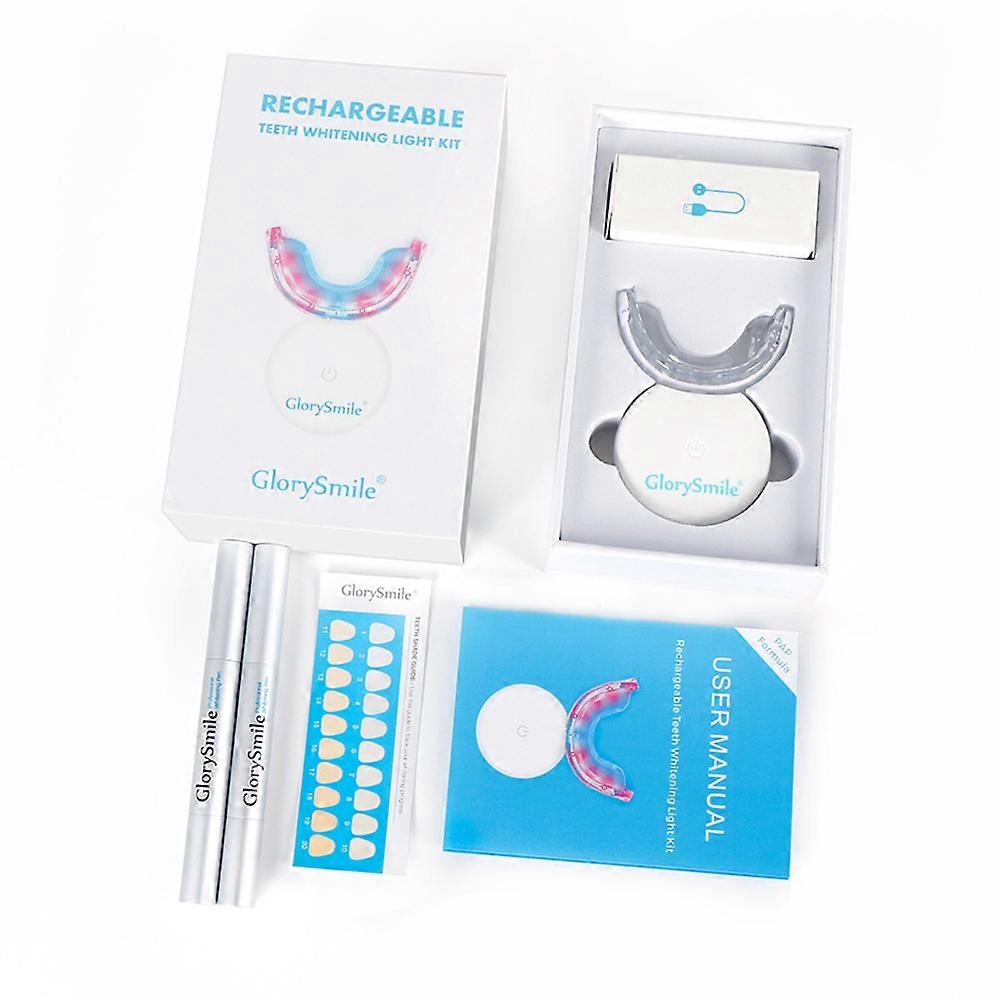 teeth whitening kit, LED lights, sensitive teeth, enamel safe
