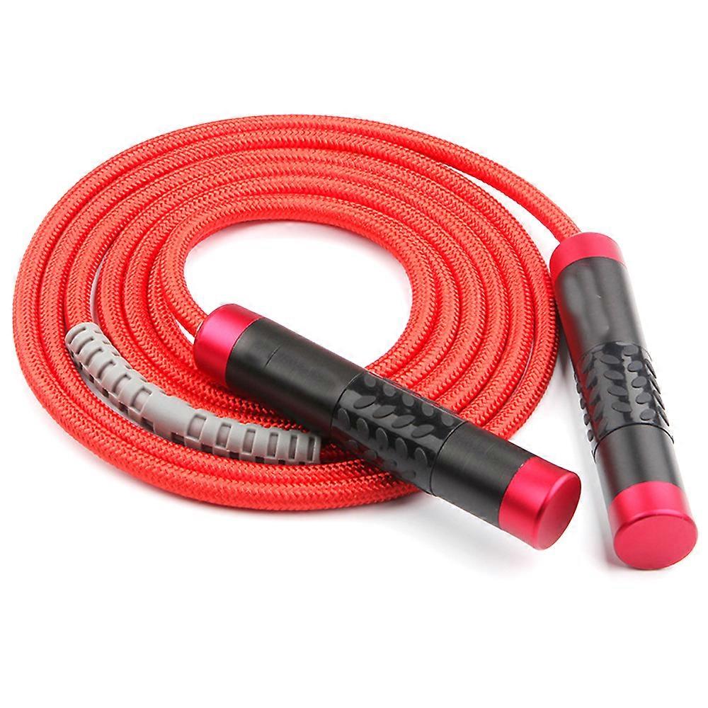 Heavy Jump Rope for Enhanced Cardio, Braided Cotton Rope with Anti-Slip Aluminum Handles for Unmatched Comfort, Weighted Jump Rope for Fitness