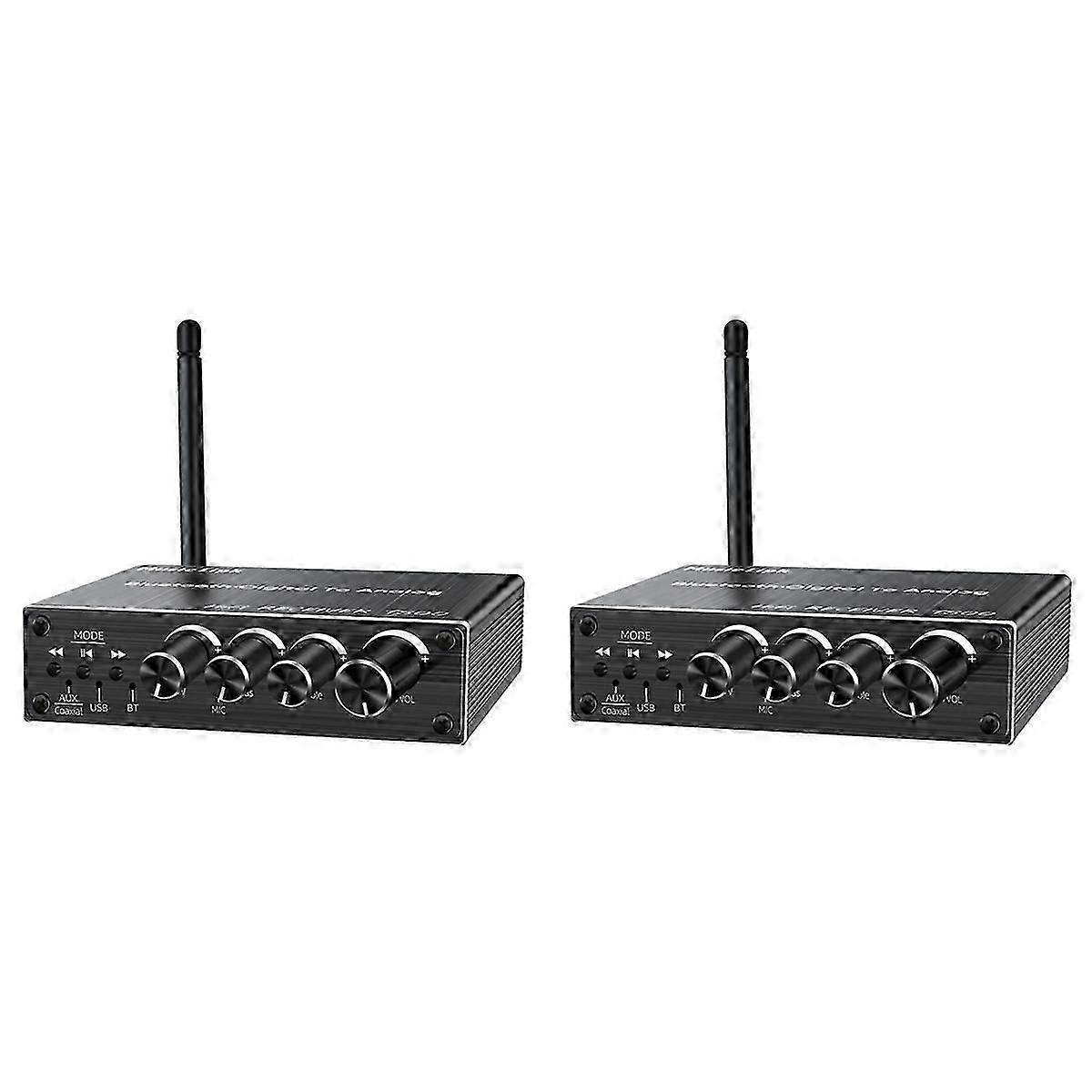 2026 NEW 2X Bluetooth Audio Receiver Adapter 5.3 Player U Disk Microphone Amplifier Audio Speaker Converter