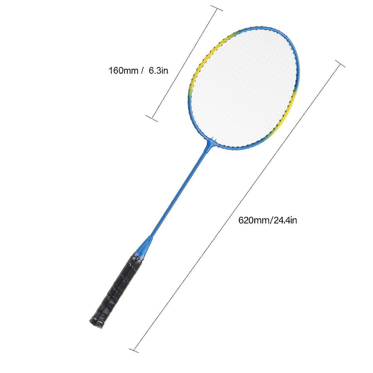 Adjustable Badminton Racket and Birdie Combo Set for Beach or Backyard Games