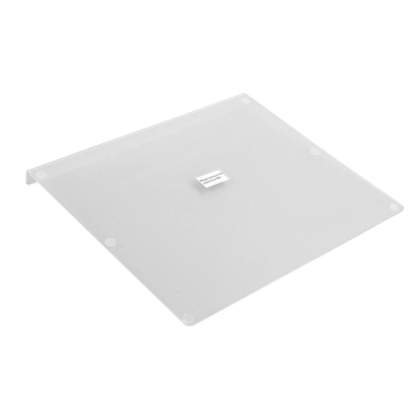 Clear acrylic non-slip cutting board for fruit and vegetables, 450 x 400 mm (30 mm fold included).