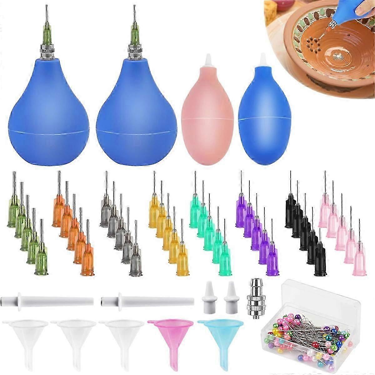 150 PCS Pottery Tools Supplies Ceramic Precision Applicator, Ceramic Tools Clay Tools Set,for Pottery Decorating,Ceramic   hk