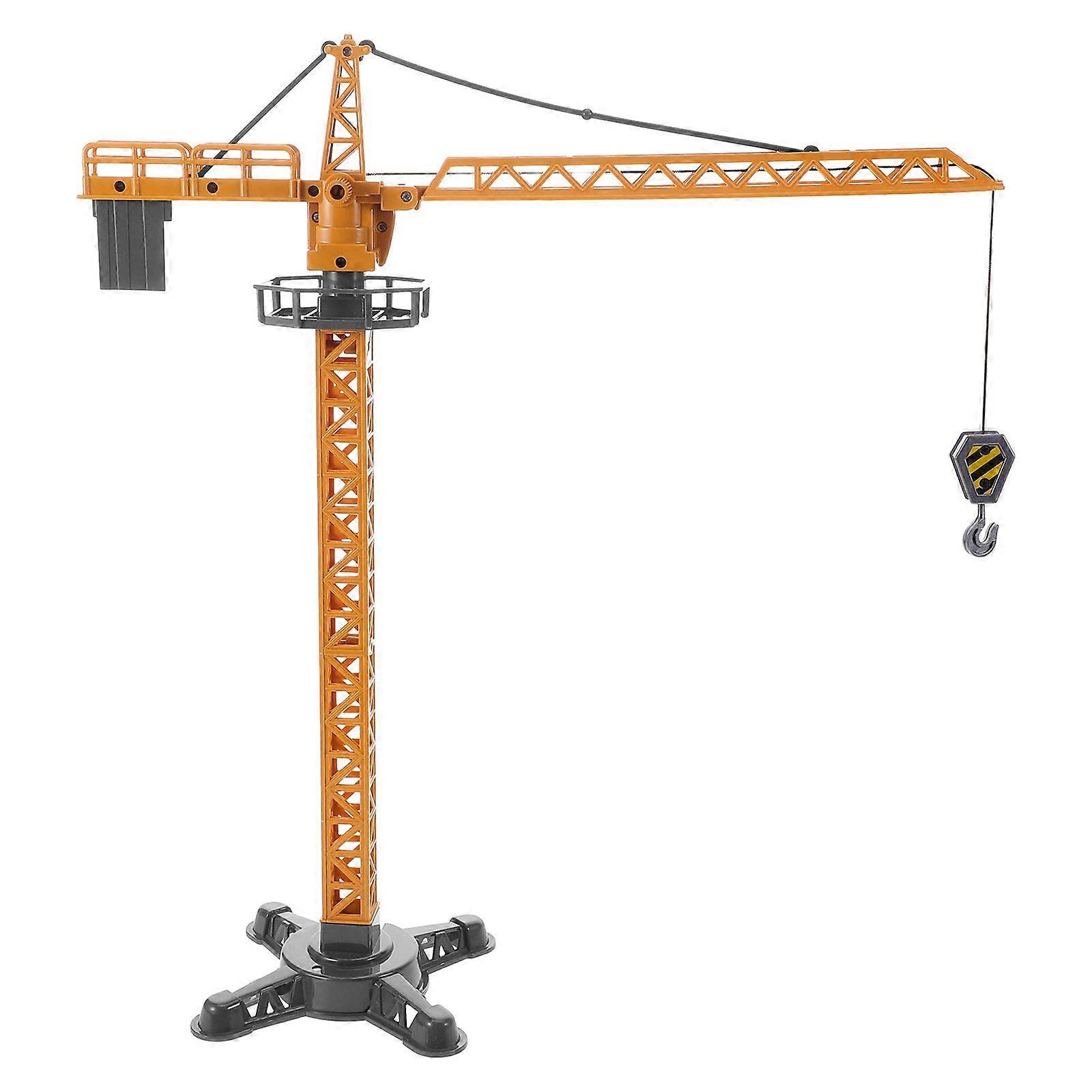 צעצועי בנייה Diecast צעצועי משאית מנוף מיניאטורי Diecast מכונית צעצוע מגדל דגם לילדים אתר בנייה אביזרי משחק