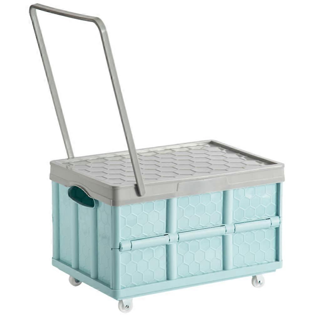Collapsible Storage Bins with Lids, Stackable 30L Folding Plastic Crates for Clothes, Books, Groceries, and Shoes