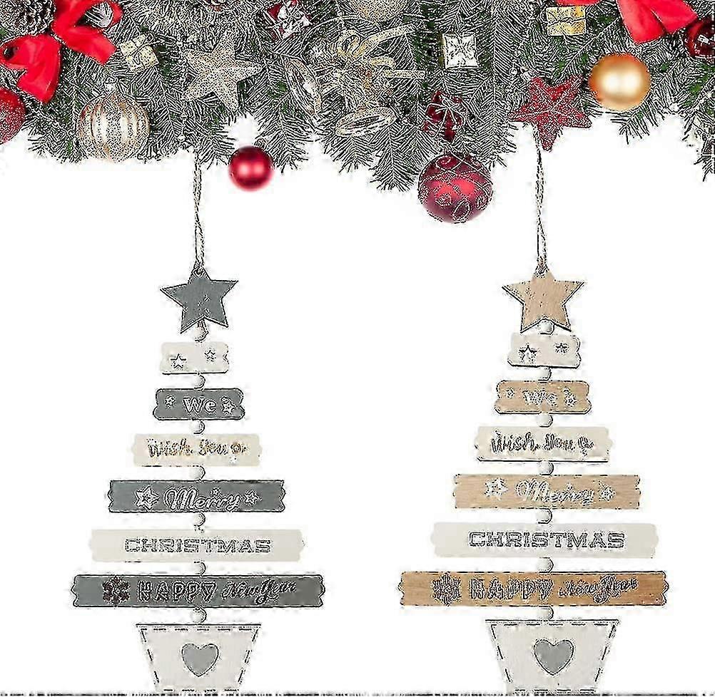 Christmas Tree Wood Pendant