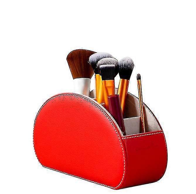 Remote Control Holder Organizer Box Leather Multi Functional Office Organization