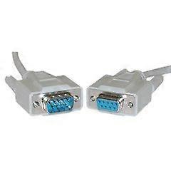 Null Modem Cable DB9 Male to DB9 Female UL Rated 10 Foot 8 Conductor Serial Communication Adapter for Data Transfer