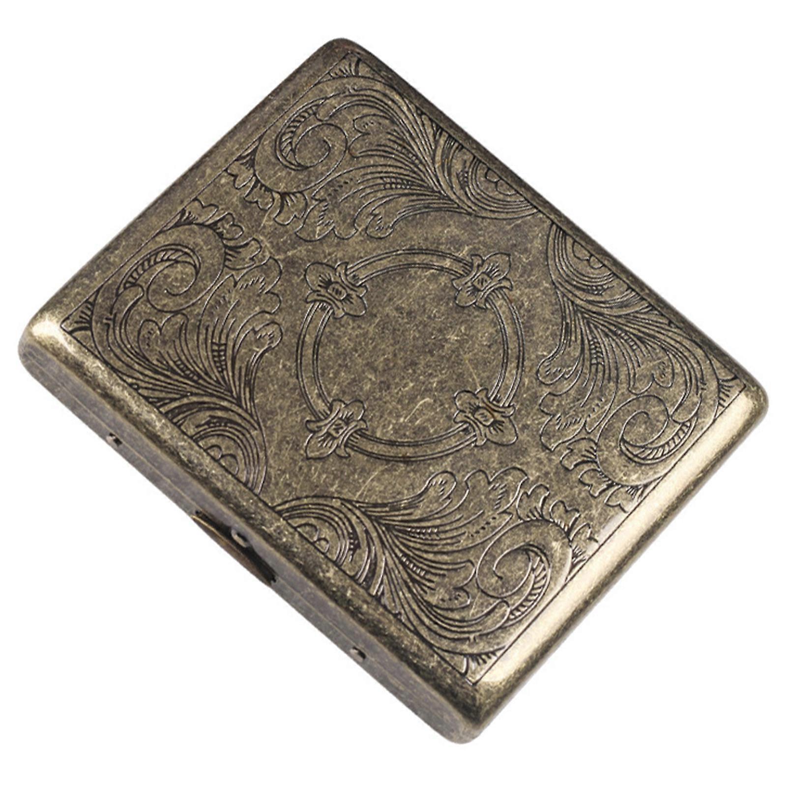 Metall geschnitztes Zigarettenetui Metall Material Handgefertigt