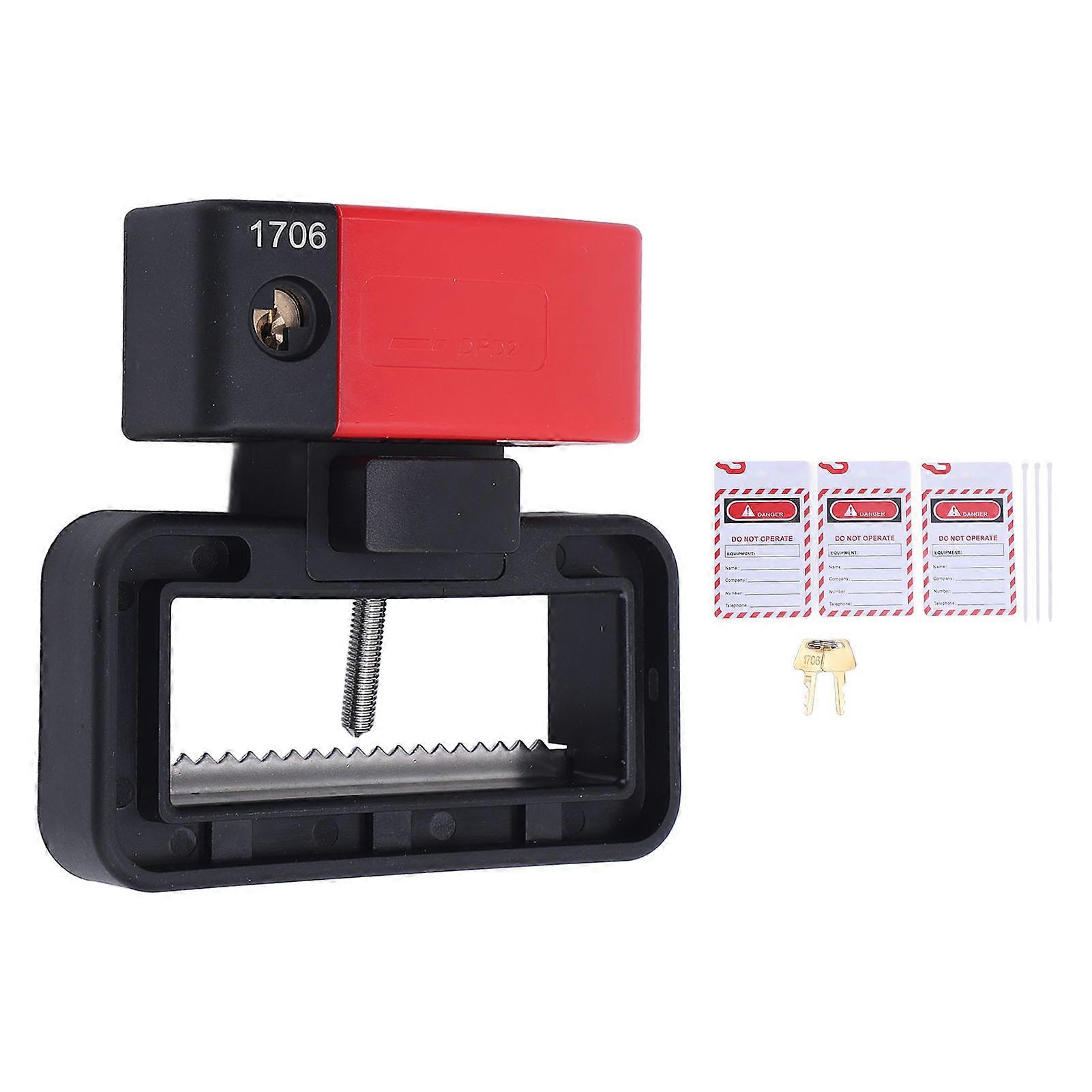 Circuit Lockout Device DPD2 Self Locking Electrical Breaker Lock Kit for Maximum 70mm Width 22mm Thickness Handle