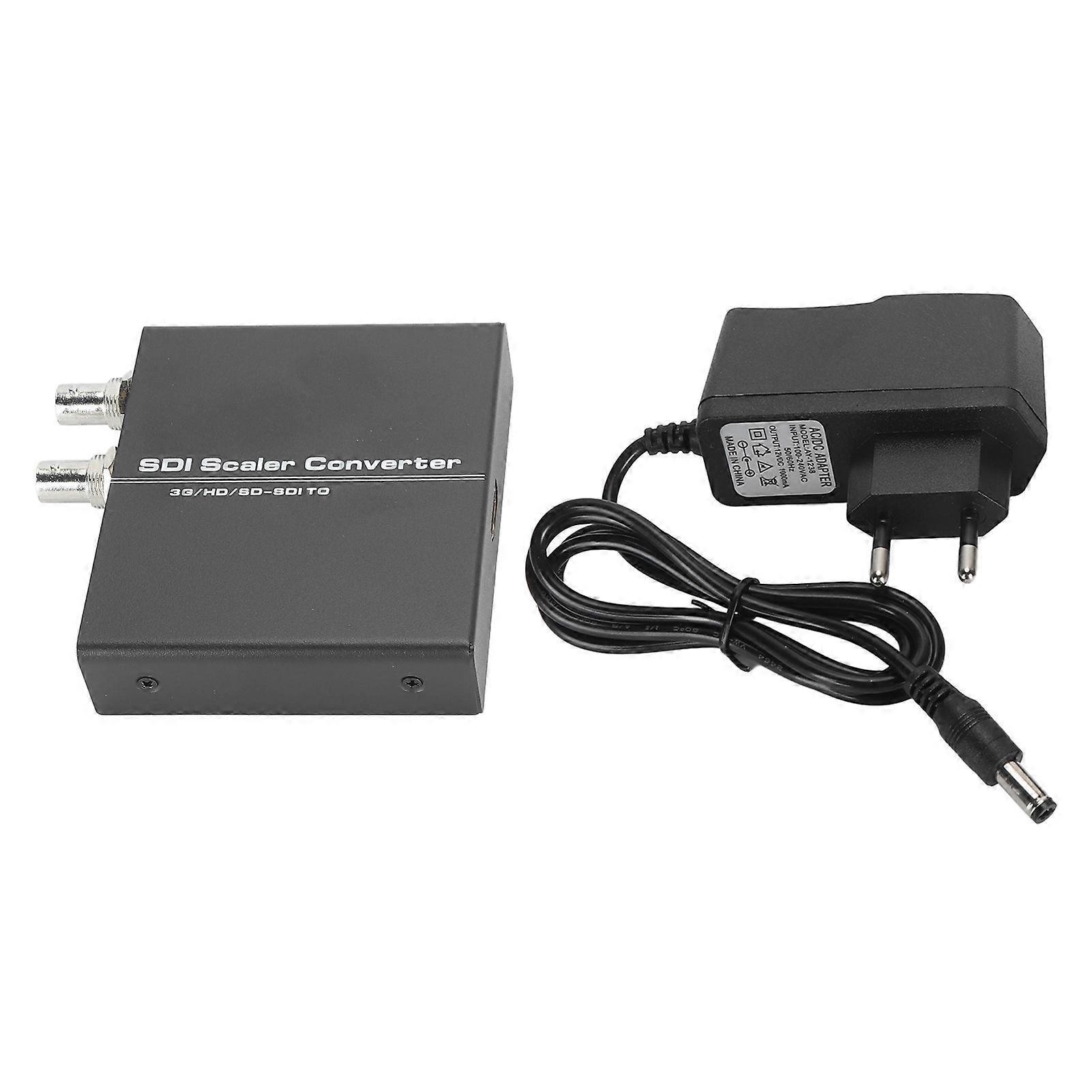 SDI to HD Multimedia Interface with Loop Out Support SD/HD/3G HD 1080P SDI Scaler Converter 100‑240V