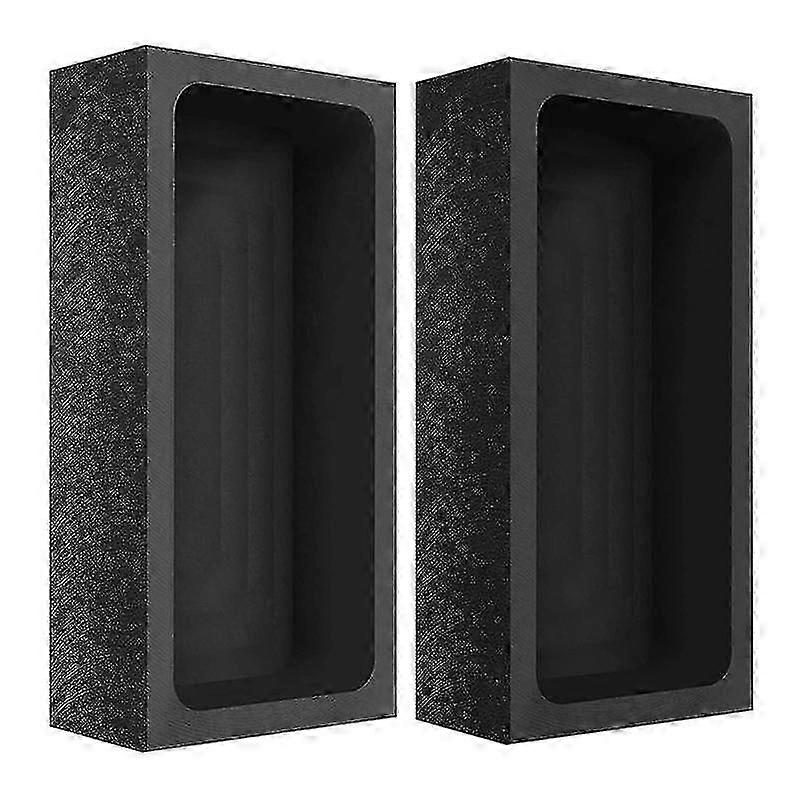 2 Pcs 2-1kg Graphite Ingot Molds for Melting Refining Metal Copper