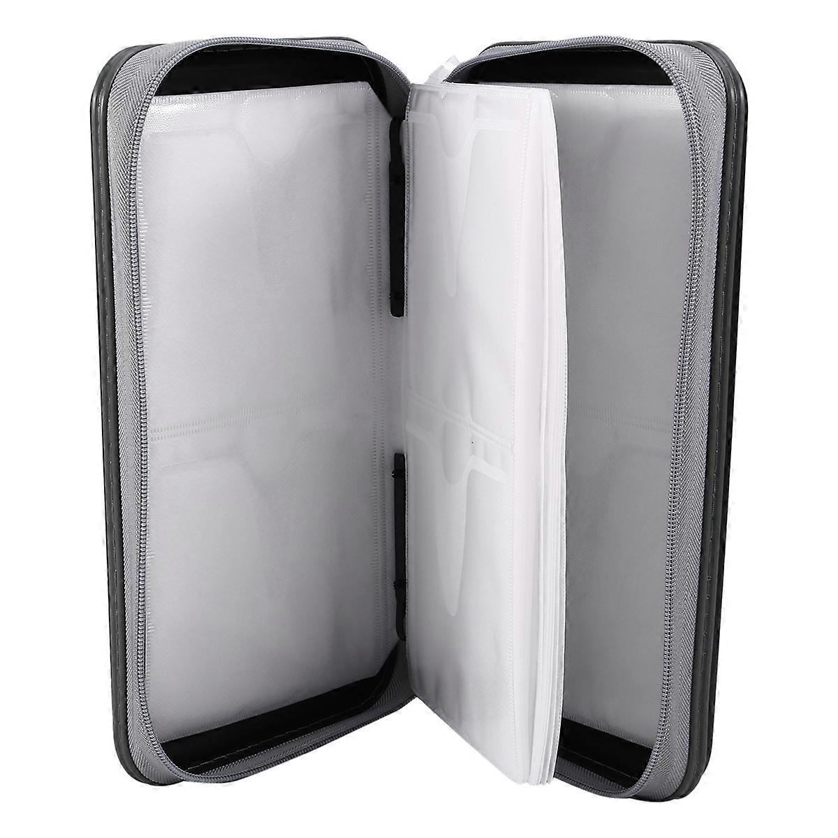 CD Holder, 96 Capacity CD/DVD Case Holder Portable Wallet Storage Organizer Protective Storage Holde