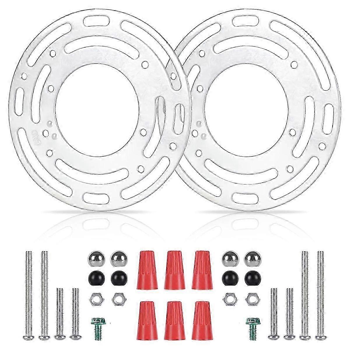 2 Pack Light Fixture Mounting Brackets, Ceiling Light Mounting Plate, Wall Light Mount Blocks with