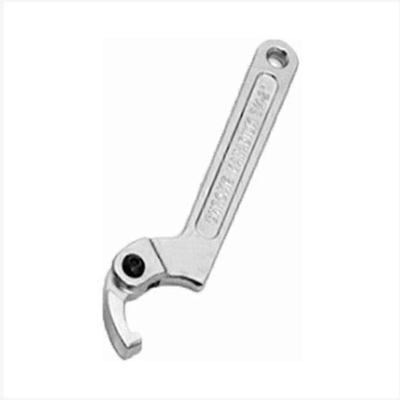 19-51mm Chrome Vanadium Adjustable Hook Spanner C-Shaped Spanner
