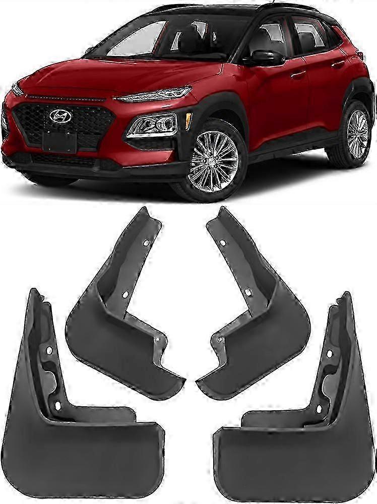 Authentic Front and Rear Splash Guards and Mud Flaps for Hyundai Kona 2018-2023 Model
