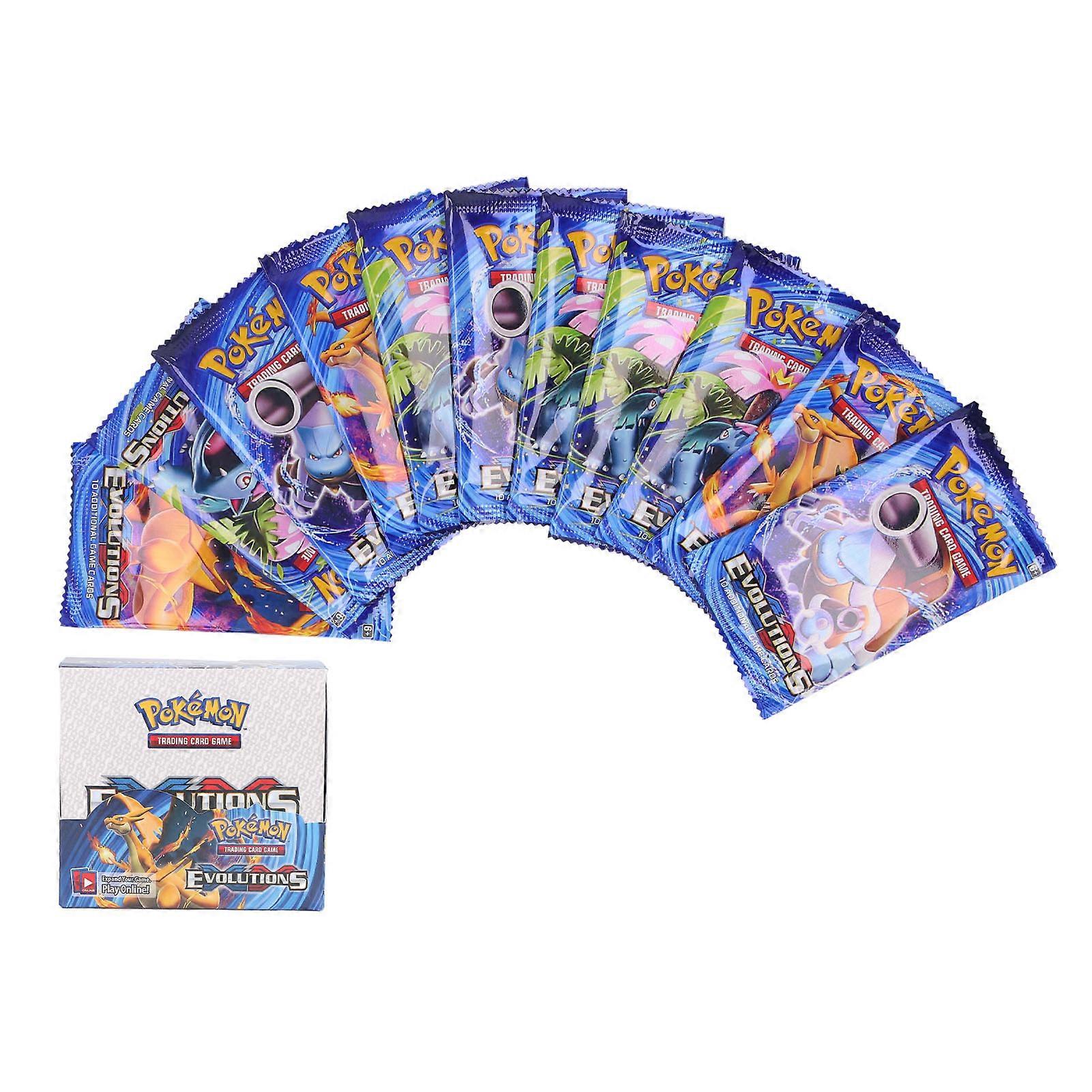 36 Packs Collection Game Cards Colorful Clear Printing Vivid Pattern Coated Paper Random Shiny Cards