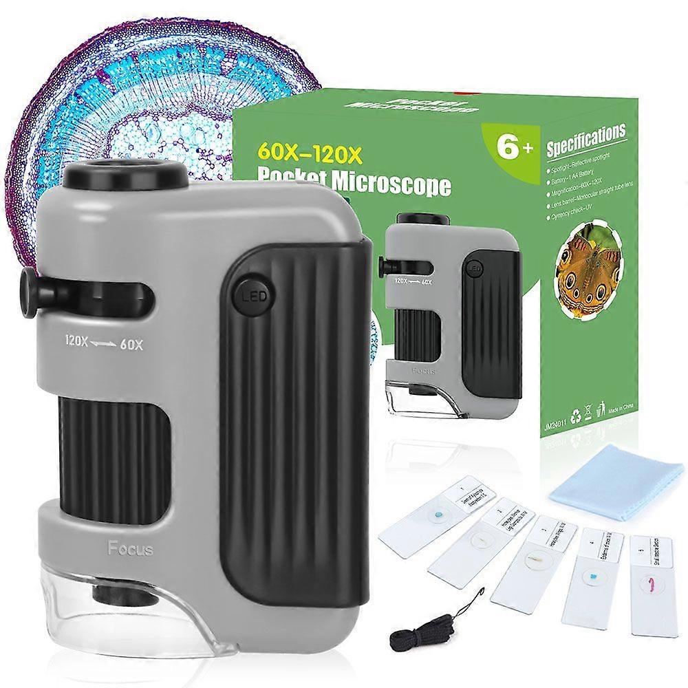 Mini microscope-JM24011+5 biological slides