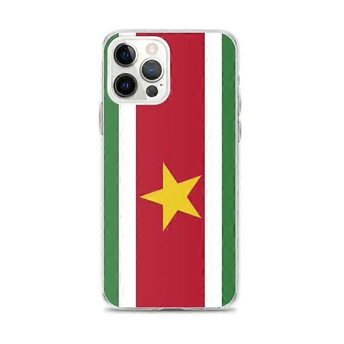 iPhone Case - Suriname - Flag - Flexible - Multicolored - Transparent TPU