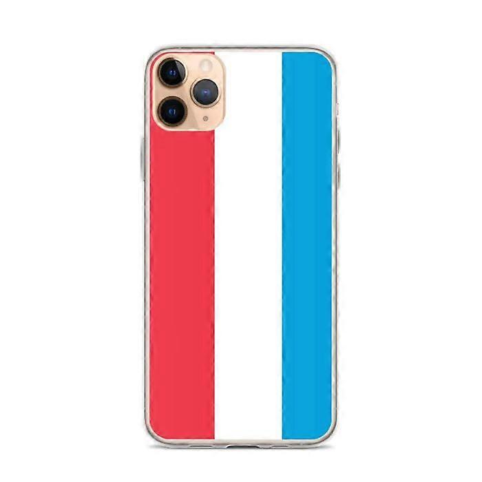iPhone Case - Luxembourg Flag - iPhone 11 Pro Max - Flexible - Multicolor - Modern Design