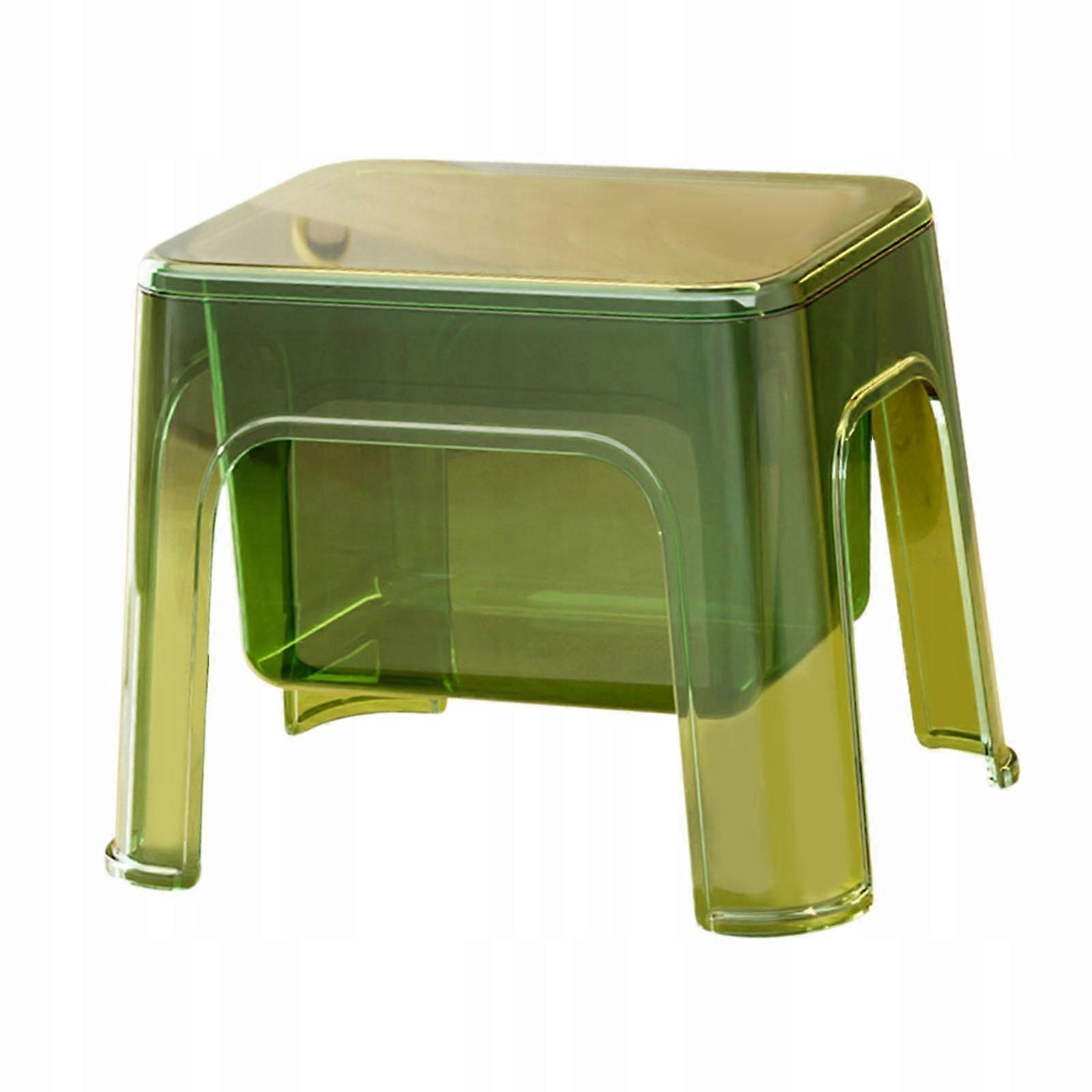 Step Stool Portable Stable Bathroom Stool Footstool For Bedroom Green