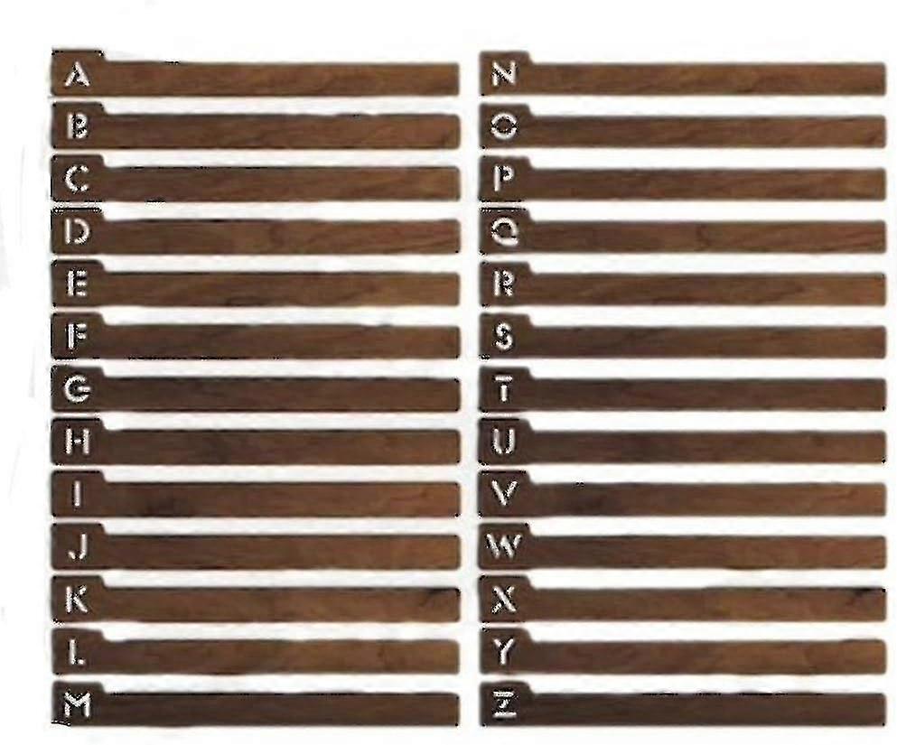 Vinyl Record Dividers with Alphabetical Tabs for Easy Organization
