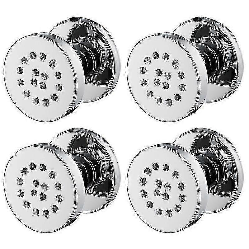Chrome Spa Shower Head Set with Body Jets & Rain Massage Function