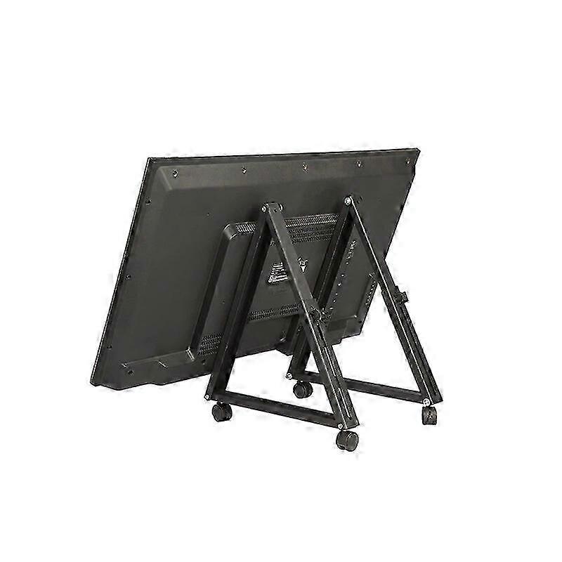 1 Pair Rolling TV Stand Mobile TV Stand with Wheels for 32-55 Inch LED LCD Flat&Curved TVs Angle Adjustable TV Cart