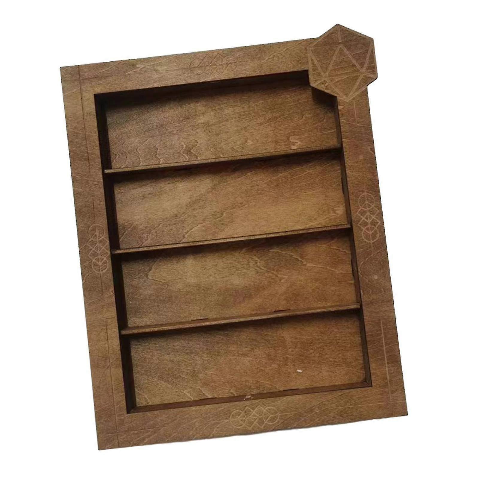 Creative Wooden Dice Storage Rack and Tray for Desk, Living Room, and Home Table, Multipurpose Organizer