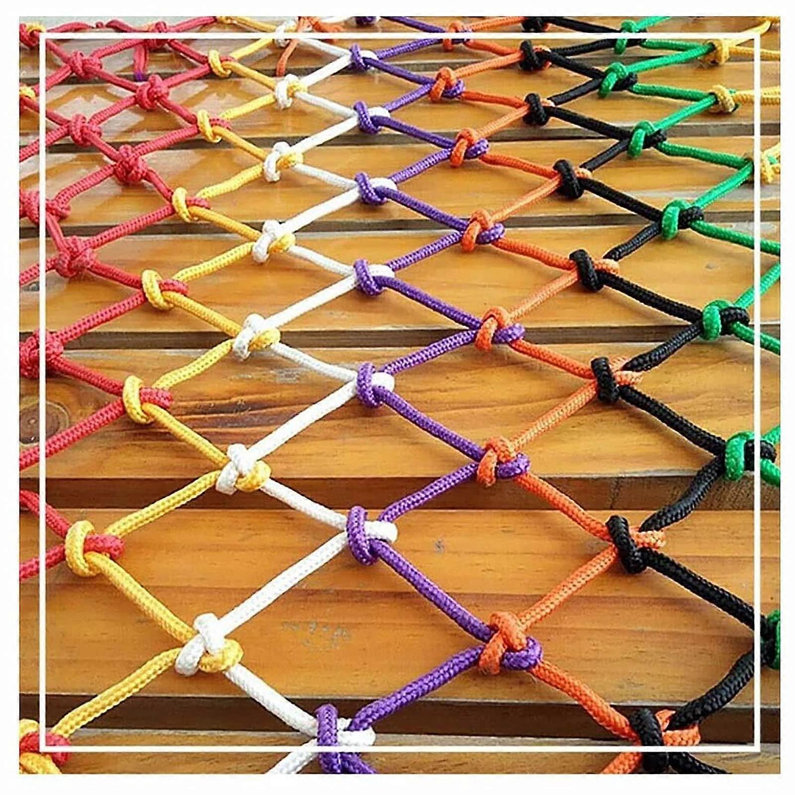 Kids Safety Net Climbing Rope Net Stairs Balcony Indoor Outdoor Railing Hanging Net Cat Net Retro Bar Decoration Net (Size : 24M) 24M(713ft)