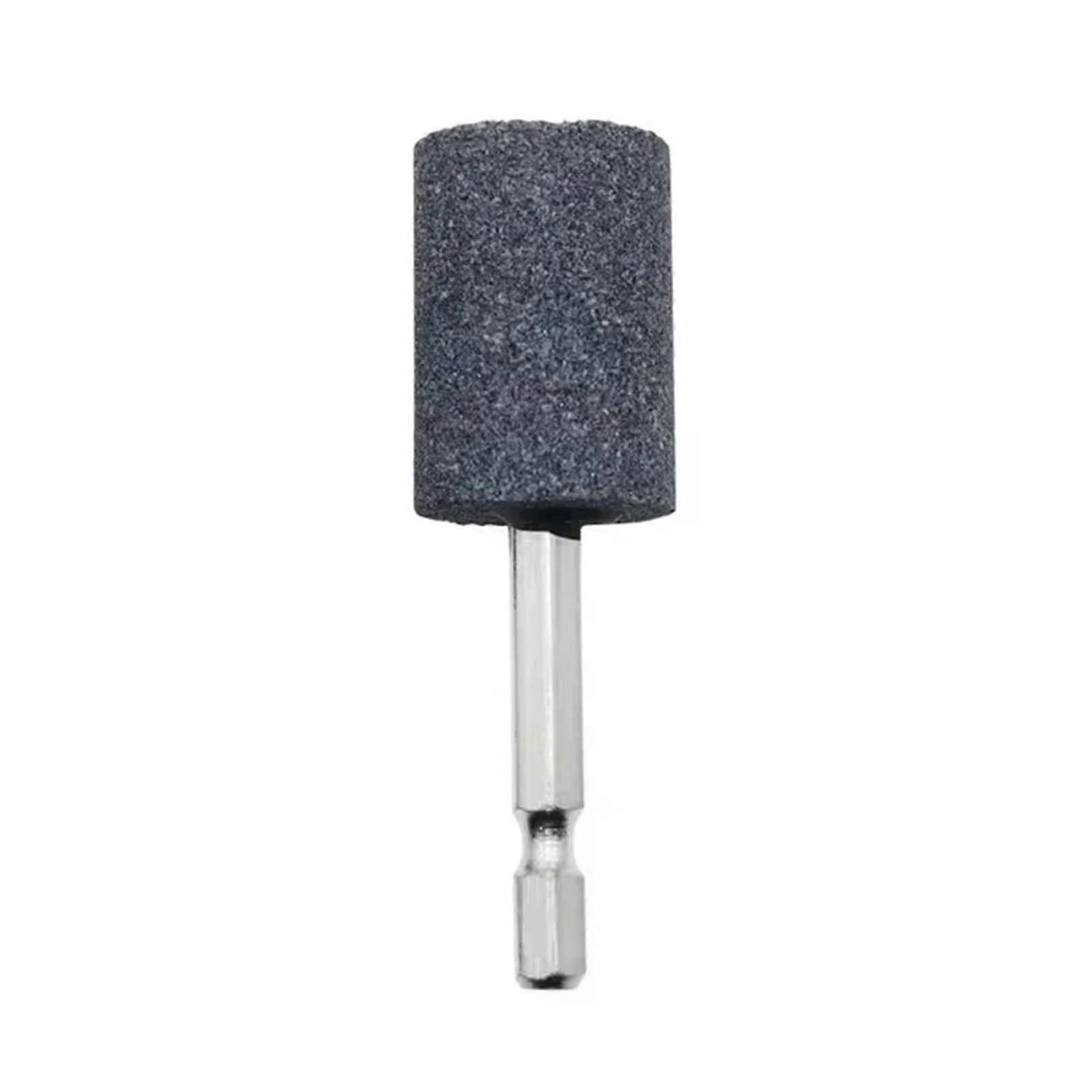 Schleifkopf 1 Stck 25/30 mm hexagonal sharpening head with 6,35 mm shaft (30mm Cylinder)