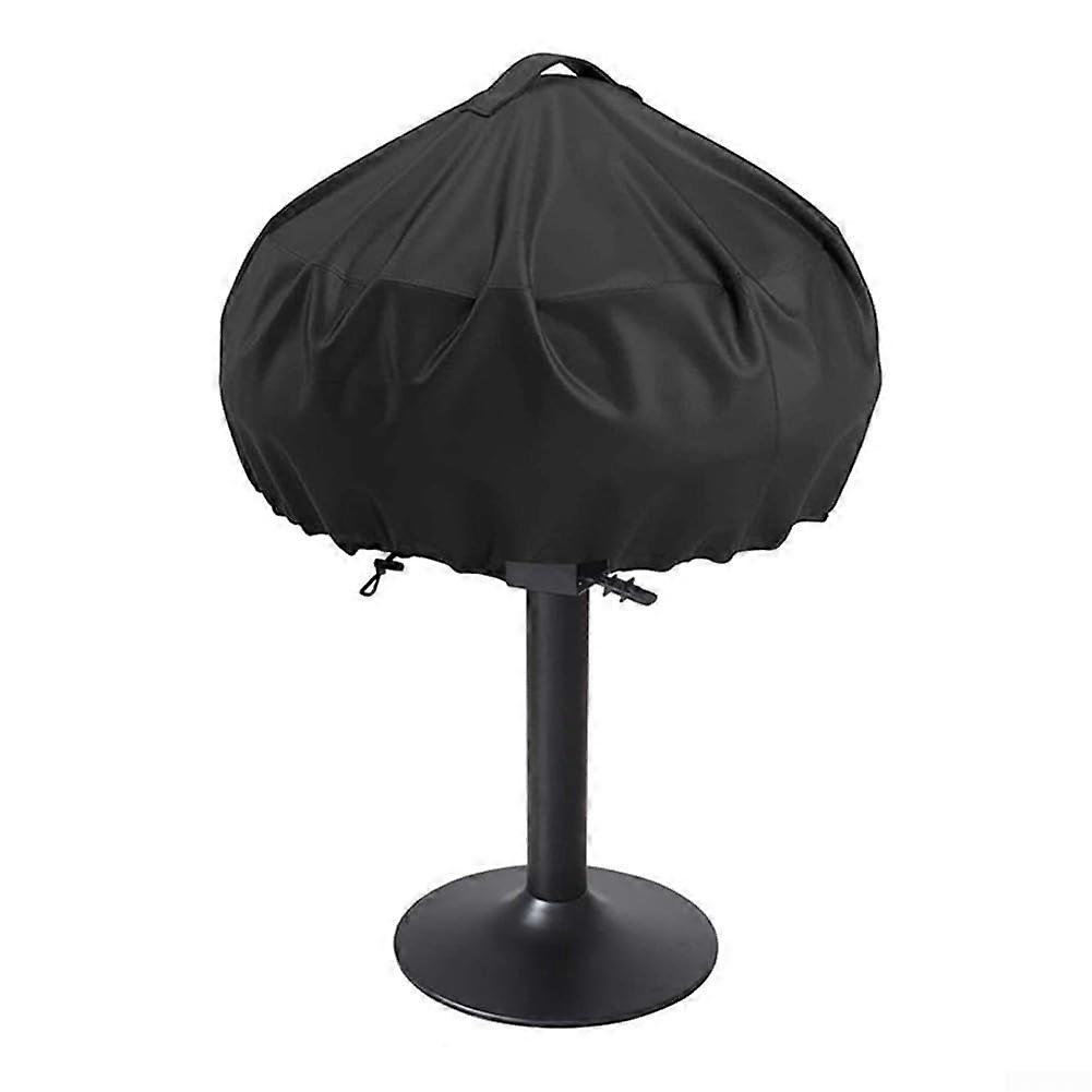 grill cover for round mini grills – 420D Oxford fabric, adjustable drawstring, black