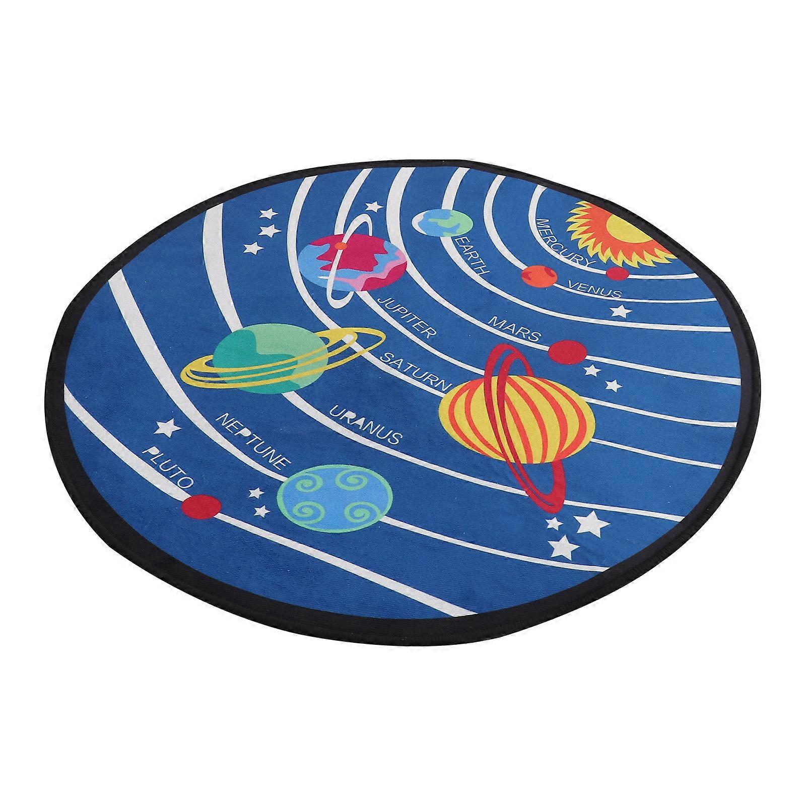 Runda mattor för sovrum bedårande tecknad tryckområde matta polyester-proof 1st