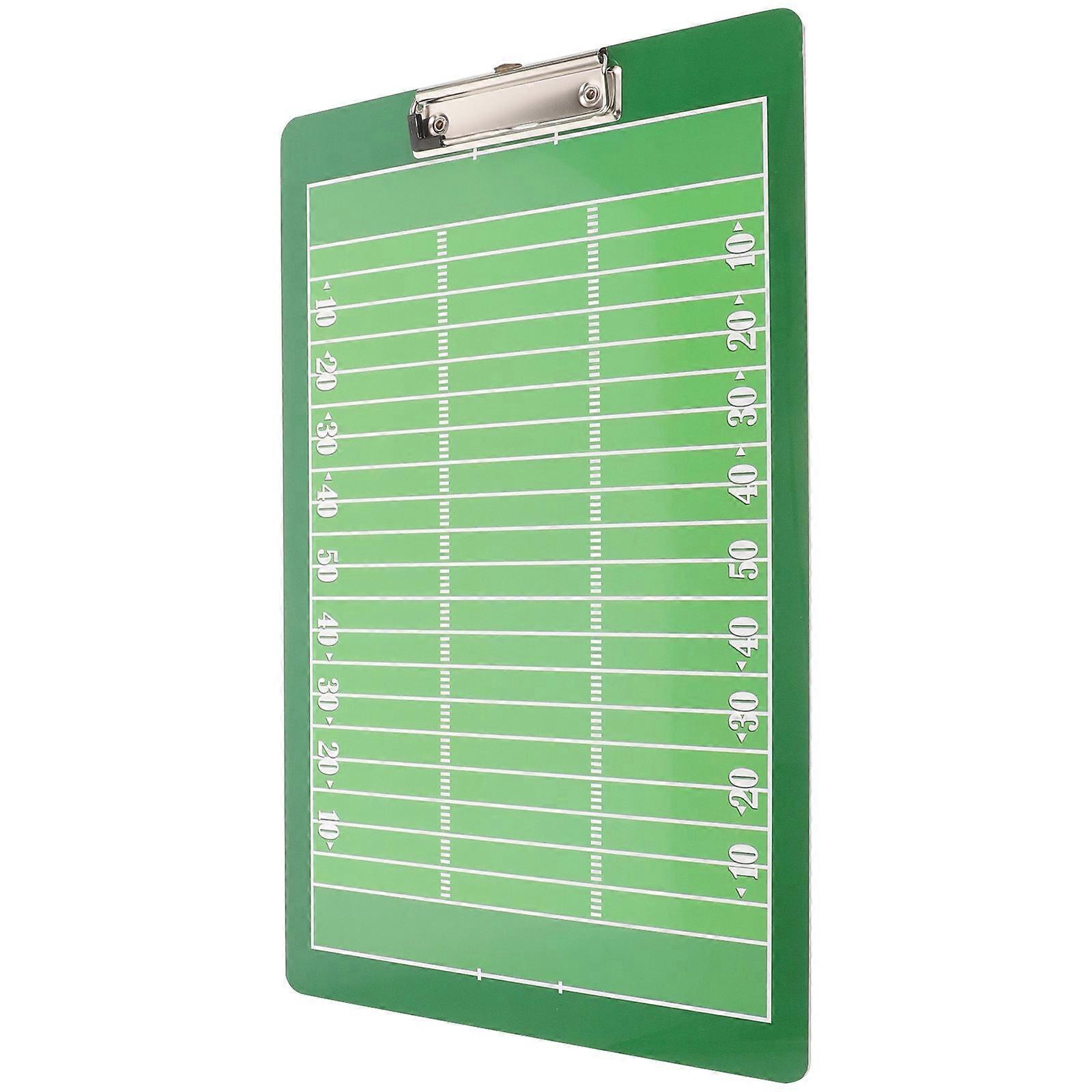 Football Board PVC Material Teaching Competition Training 40.00X25.00X0.30CM Green 1Pack