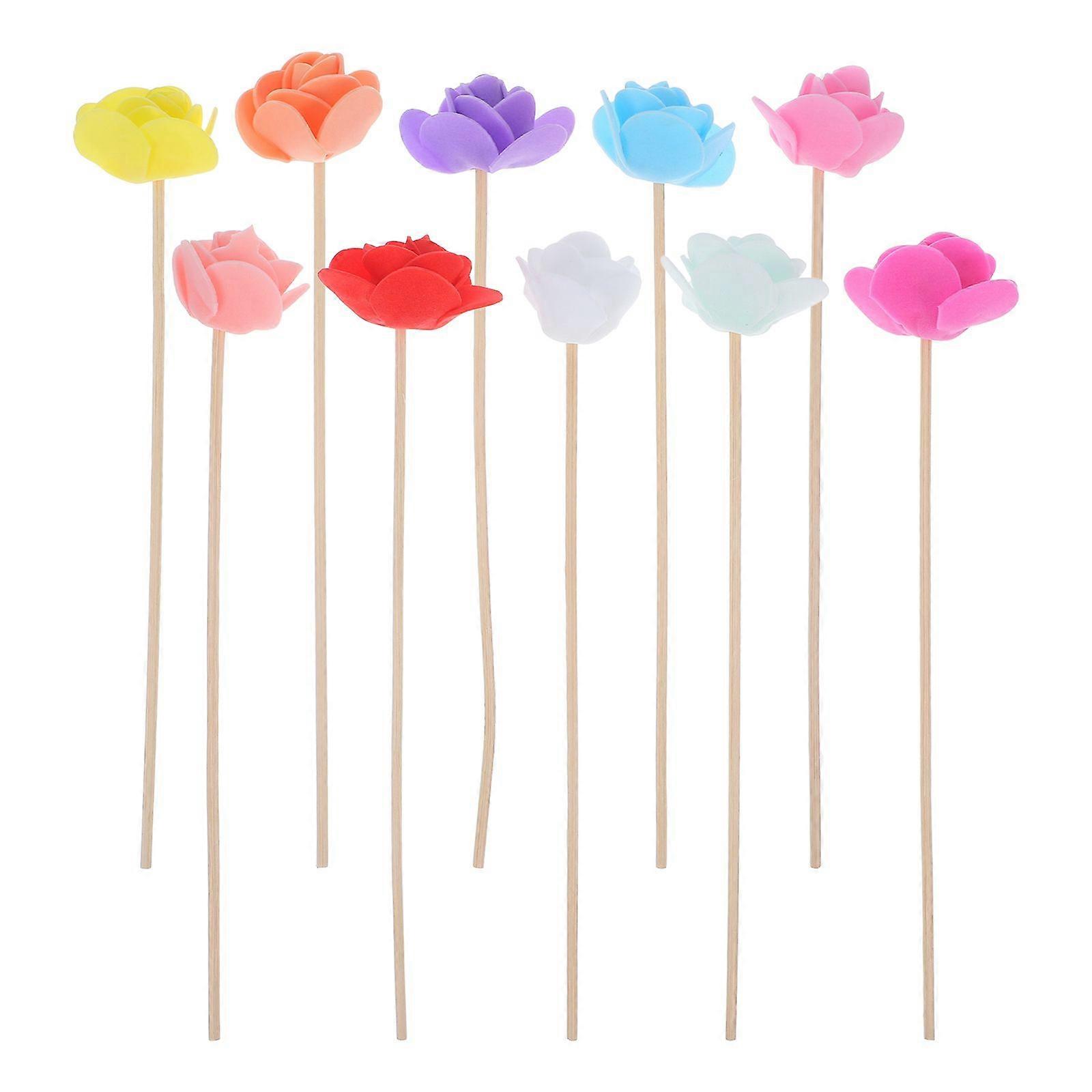 10pcs Fragrance Diffuser Simulation Dried Flower Rods Aroma Wood Diffuser Sticks