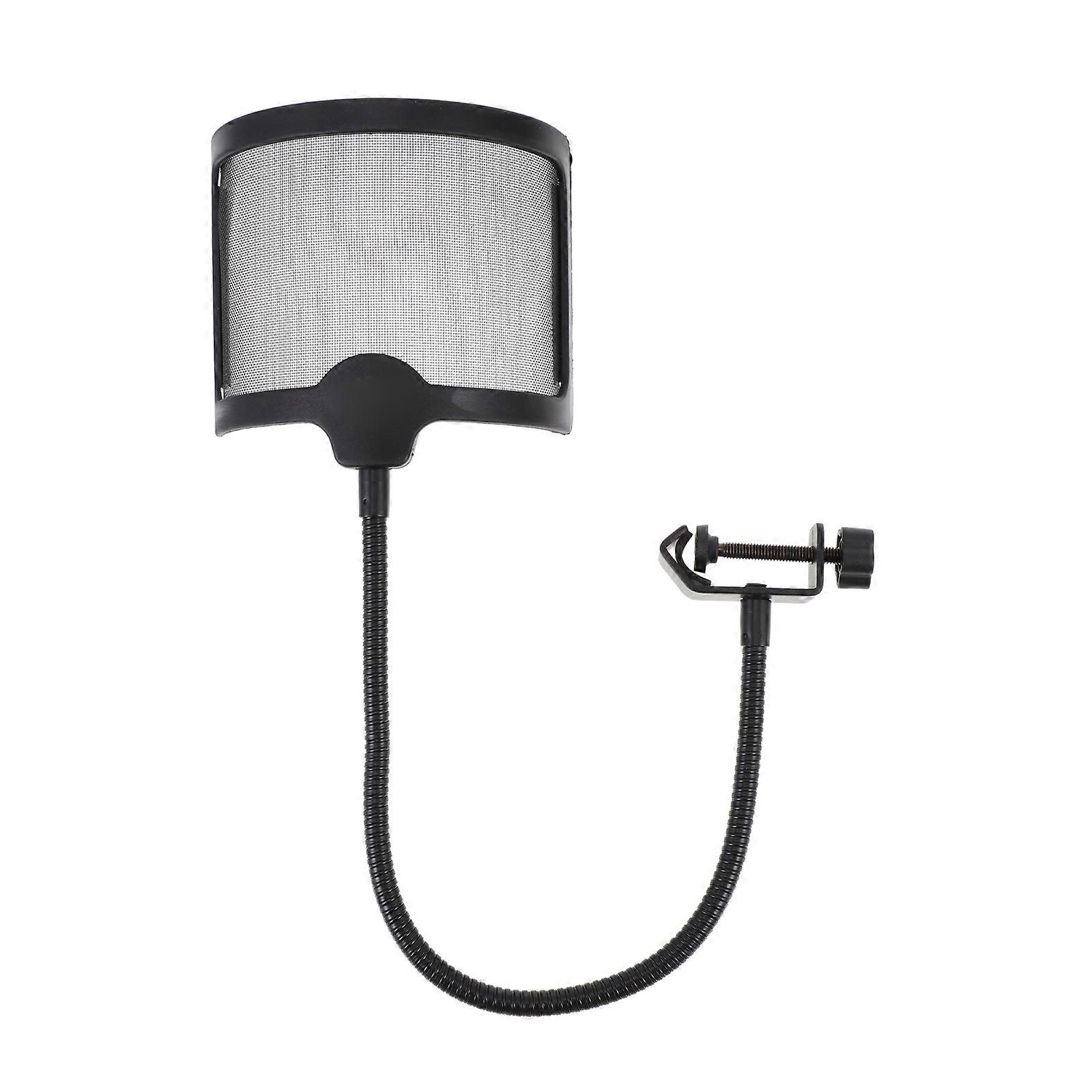 Wind Screen Filter Microphone Mic Shield for Recording 1Pcs Black